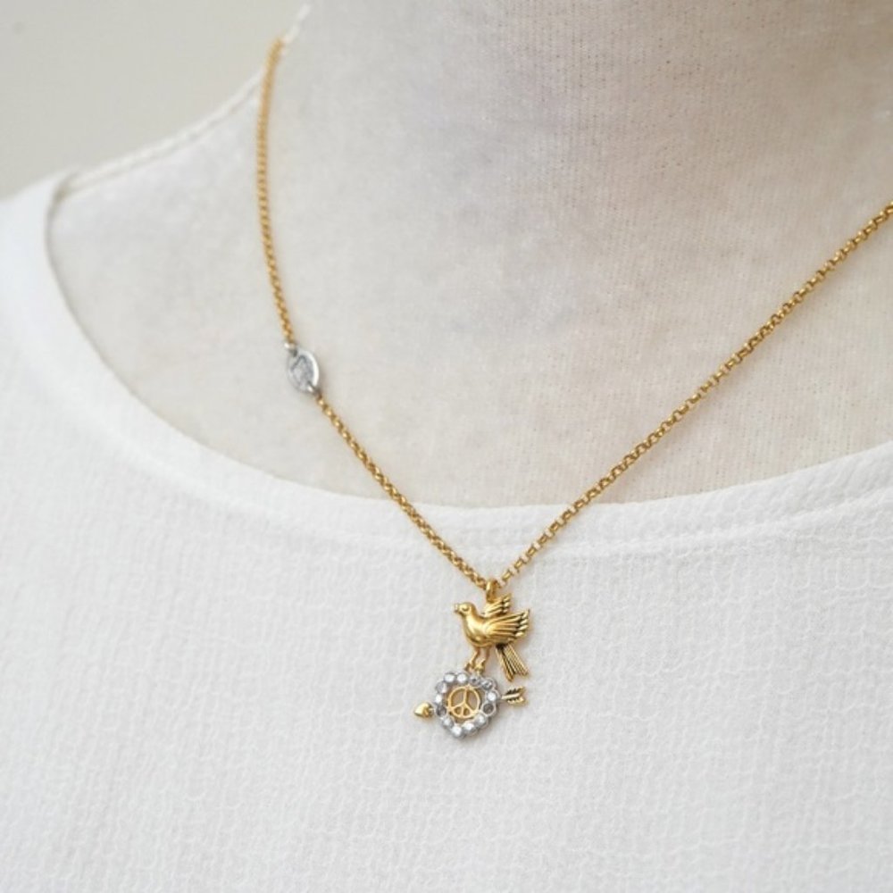 Juicy Couture Peace and Dove Necklace